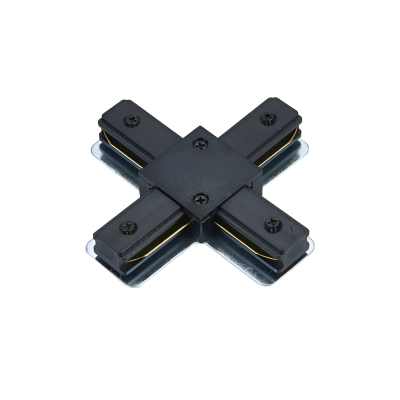 Коннектор X-тип XRB-BL для шинопровода RB черный IN HOME
