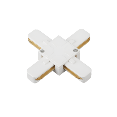 Коннектор X-тип XSB-WH для шинопровода SB белый IN HOME