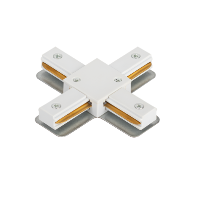 Коннектор X-тип XRB-WH для шинопровода RB белый IN HOME