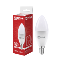 Лампа светодиодная LED-СВЕЧА-VC 18Вт 230В E14 4000K 1620Лм IN HOME Лампа светодиодная LED-СВЕЧА-VC 18Вт 230В E14 4000K 1620Лм IN HOME
