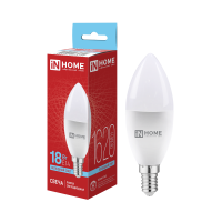 Лампа светодиодная LED-СВЕЧА-VC 18Вт 230В E14 6500K 1620Лм IN HOME Лампа светодиодная LED-СВЕЧА-VC 18Вт 230В E14 6500K 1620Лм IN HOME
