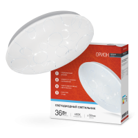 Светильник светодиодный серии DECO ОРИОН 36Вт 230В 6500К 3240Лм 380х55мм IN HOME