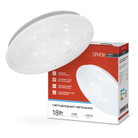 Светильник IN HOME 4690612022260 207...253 Мощность 18 Вт, Цветовая температура 6500, IP40, Цвет Белый