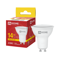 Лампа светодиодная LED-JCDRC-VC 14Вт 230В GU10 3000K 1260Лм IN HOME Лампа светодиодная LED-JCDRC-VC 14Вт 230В GU10 3000K 1260Лм IN HOME