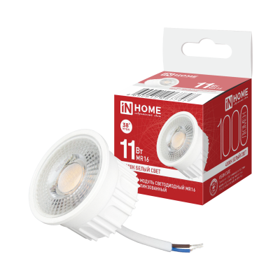 Модуль светодиодный с линзой LED-MD MR16L 11Вт 230В 4000К 1000Лм линза 38° IN HOME