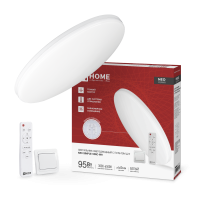 Светильник светодиодный NEO SIMPLE-95RC-WH 95Вт 230В 3000-6500K 7600Лм 460x67мм с пультом ДУ белый IN HOME