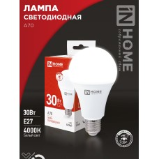 Лампа светодиодная LED-A70-VC 30Вт 230В Е27 4000К 2850Лм IN HOME