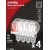 Лампа светодиодная LED-A60-deco 4PACK 9Вт 230В Е27 4000К 1040Лм (4шт./упак) прозрачная IN HOME