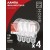 Лампа светодиодная LED-A60-deco 4PACK 11Вт 230В Е27 4000К 1160Лм (4шт./упак) прозрачная IN HOME