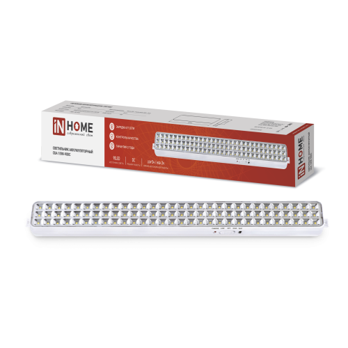 Светильник светодиодный аварийный СБА 1098-90DC 90 LED 2.2Ah lithium battery DC IN HOME