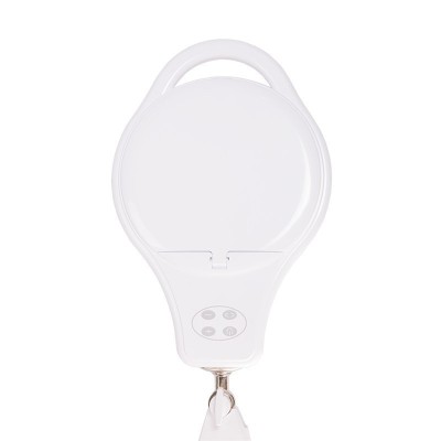 Лупа на струбцине круглая 5D с подсветкой 96 SMD LED, теплый и холодный свет, ø127мм, белая REXANT