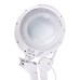 Лупа на струбцине круглая 3D с подсветкой 60 SMD LED, сенсорный регулятор яркости, ø127мм, белая REXANT
