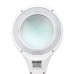 Лупа на струбцине круглая 5D с подсветкой 56 SMD LED, ø127мм, белая REXANT