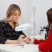 Лупа на струбцине круглая 5D с подсветкой, ø127мм, белая REXANT