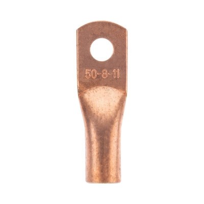 Наконечник медный ТМ 50-8-11 (50мм² - Ø8мм) (в упак. 5 шт.) REXANT