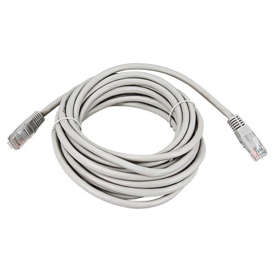Шнур коммутационный, патч-корд U/UTP RJ45-RJ45, CAT 5e, PVC серый, 3м REXANT