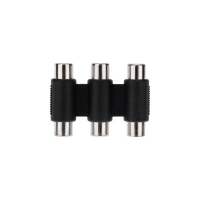 Переходник 3 гнезда RCA - 3 гнезда RCA REXANT