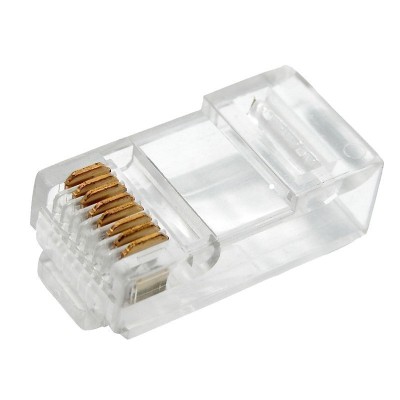 Разъем сетевой LAN на кабель, штекер 8Р8С (RJ-45), под обжим, 2шт.REXANT