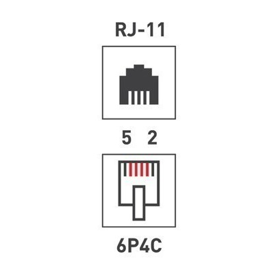 Розетка телефонная внешняя, 2 порта UTP, RJ-14 (6P4C), CAT 3 REXANT