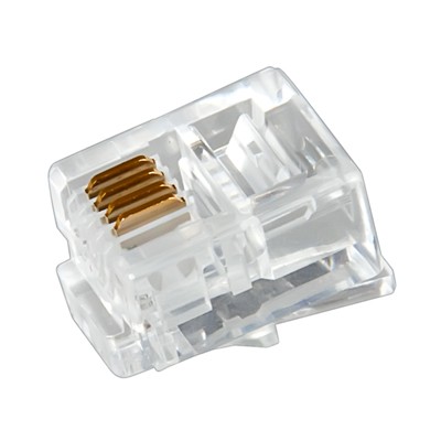 Разъем телефонный UTP, RJ-14 (6P4C), CAT 3 REXANT