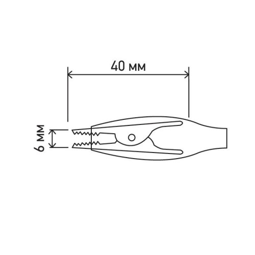 
Зажим «Крокодил» 5А, 40мм, в изоляторе REXANT