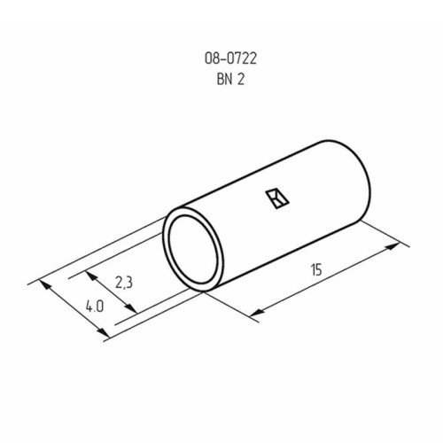 
Соединительная гильза L-15мм, 1,5-2,5мм² (ГМЛ (DIN) 2,5) REXANT