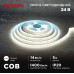 Лента светодиодная 24В, COB 14Вт/м, 512 LED/м, 4000К, 8мм, 5м, IP20 REXANT