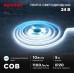 Лента светодиодная 24В, COB 10Вт/м, 384 LED/м, 6500K, 8мм, 5м, IP20 REXANT