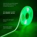Лента светодиодная 24В, COB 8Вт/м, 320 LED/м, зеленый, 8мм, 5м, IP20 REXANT