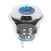 Индикатор металл Ø16 12В подсв/синяя LED (GQ16F-D)REXANT
