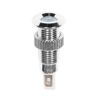 Индикатор металл Ø8 12В белый LED (GQ8F-D)REXANT