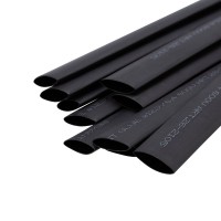 Трубка термоусаживаемая СТТК (2:1) двустенная клеевая 12,7/6,35мм, черная, упаковка 10 шт. по 1м REXANT