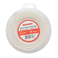 Трубка термоусаживаемая ТУТ нг 5,0/2,5мм, белая, ролик 2,44м REXANT