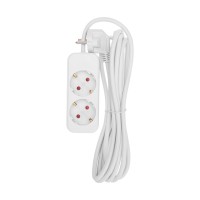 Удлинитель STANDARD 2 гнезда, 3м, 3х1,0мм², с/з, белый REXANT