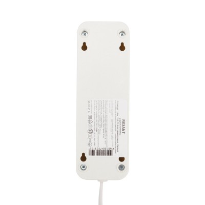 Удлинитель 3 гнезда, 10м, 2х0,75мм², б/з, белый REXANT