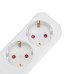 Удлинитель STANDARD 3 гнезда, 5м, 3х1,0мм², с/з, с выключателем, белый REXANT