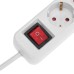 Удлинитель STANDARD 5 гнезд, 1,5м, 3х1,0мм², с/з, с выключателем, белый REXANT