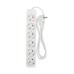 Удлинитель STANDARD 6 гнезд, 1,5м, 3х1,0мм², с/з, белый REXANT