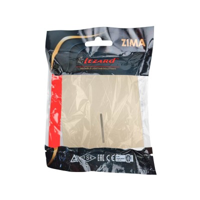 ZIMA Выключатель с подсветкой золото безвинтовой зажим/клемма