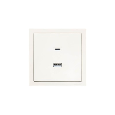 ZIMA Розетка TC+ USB разъем слоновая кость