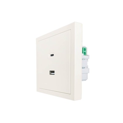 ZIMA Розетка TC+ USB разъем слоновая кость