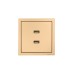 ZIMA Розетка 2-ая USB разъем золото