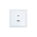 ZIMA Розетка TC+ USB разъем белая