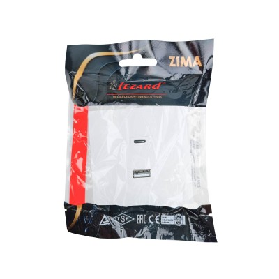 ZIMA Розетка TC+ USB разъем белая