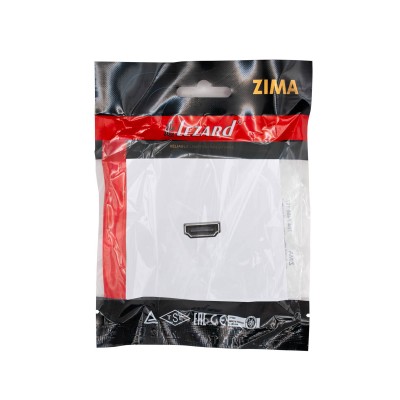 ZIMA Розетка HDMI одинарная белая