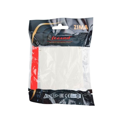 ZIMA Розетка с/з с крышкой ПБТ слоновая кость безвинтовой зажим/клемма