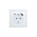 ZIMA Розетка с/з TC + USB разъем белая