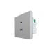 ZIMA Розетка TC+ USB разъем серый матовый