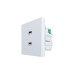 ZIMA Розетка 2-ая USB разъем белая