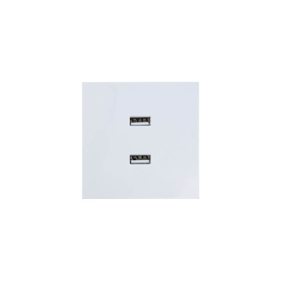 ZIMA Розетка 2-ая USB разъем белая